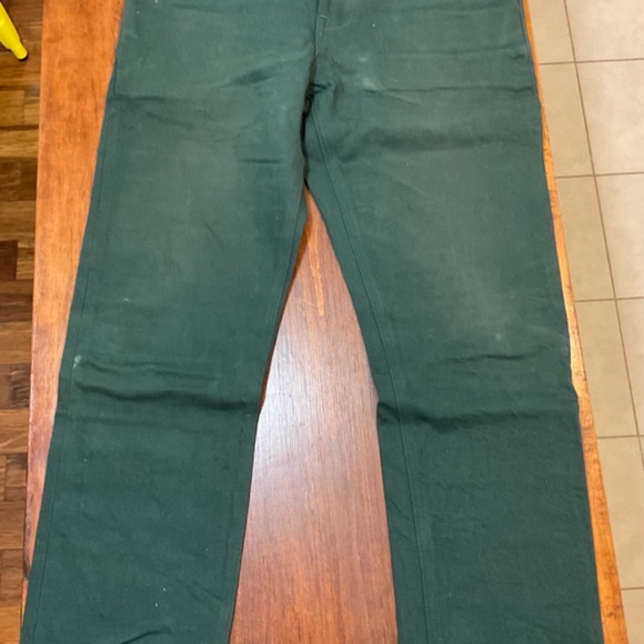 Left Field NYC Green Denim (American Made - Size 33) - Picture 5 of 6